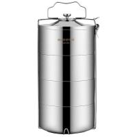 金钥匙 GK-TL3600-4 保温饭盒 3.6L 不锈钢色 (单位:个)