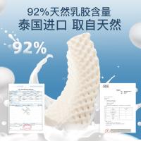诺伊曼（NOYOKE） 泰国进口波浪形平板颈椎枕 枕头 60*40*12-10cm 白色（单位：个）