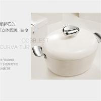 温仑山（VELOSAN） VE006 鹅卵石不粘汤锅 24cm 白色 (单位:个)