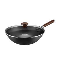 苏泊尔（SUPOR）VC32BH01炒锅 精铁带盖  32CM (单位:个) 黑色