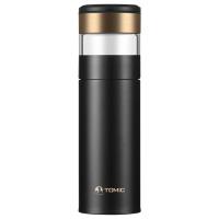 特美刻（TOMIC） TW00050 保温杯 350ml 黑色 智能茶水分离陶瓷内胆 (单位:个)