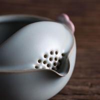 万仟堂 12010601109100 梅花客·唐韵·快客杯 茶具套装 壶150ml 杯150ml（单位：套）古绿釉