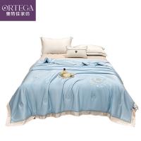 奥特佳（ORTEGA） 夏被 浮生花天丝家纺 JF020215 200*230cm (单位:床) 蓝色