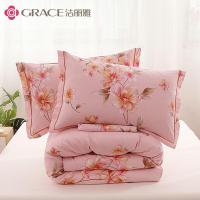 洁丽雅（grace） JLY-YHZ0039 锦瑟全棉四件套 被套200*230cm 床单230*250cm 枕套48*74cm*2  (单位:套)