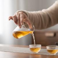 苏氏陶瓷（SUSHI CERAMICS） J0908 竖纹逍遥公道杯 230ml (单位:个)
