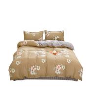 圣之澜 C6002 芦荟棉四件套 床单230*230cm（单位：套）棕色