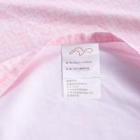 水星家纺（MERCURY） 错落时光 床品套件 被套*1+床单*1+枕套*2 四件套240*245cm 粉蓝（单位：套）