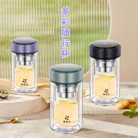 璞莉丝 PLS5108 炫彩系列双层玻璃杯 220ml （单位：个) 颜色随机