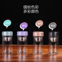 璞莉丝 PLS5108 炫彩系列双层玻璃杯 220ml （单位：个) 颜色随机