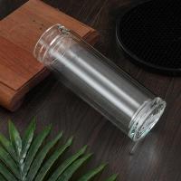 百斯克 BSK-BB252640 至臻茶水分离双层玻璃杯 300ml(单位：个) 颜色随机