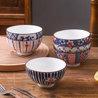 百斯克 BSK-TT240220 享生活韵彩8件餐具套装 4.5寸碗*4/白地三弯勺*4(单位：套)