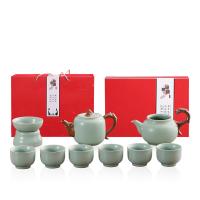 八方礼 BFL2023-34 龙行天下10入茶具 茶壶*1+茶海*1+茶杯*6+茶漏*1+茶托*1 (单位: 套)豆青