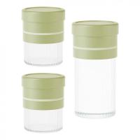 艾逸瑶选 CJ-21075 晶萃系列百变储物罐3件套 储物罐500ml*2/储物罐1000ml*1(单位：套)