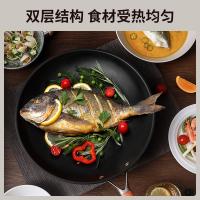 三禾（SANHO） 32T1 0涂层窒氮轻铁锅 32cm（单位：个）