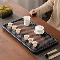 苏氏陶瓷（SUSHI CERAMICS） 老楠竹 圆日茶盘 60cm*32cm (单位:个)