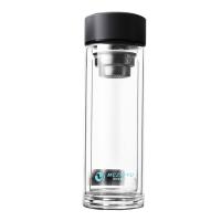 铭创知雨 PC-B2506 涵雨双层玻璃杯 300ml （单位：个）杯盖颜色随机发货
