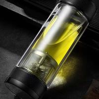 贝格帝BGD-QYB350清韵茶水分离玻璃杯350ml （单位：个）透明