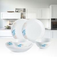 乐美雅 X1348 青花巴洛克餐具6件套 饭碗12cm*2+深盘20cm*2+平盘19cm*2 (单位: 套)