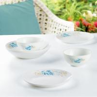 乐美雅 X1348 青花巴洛克餐具6件套 饭碗12cm*2+深盘20cm*2+平盘19cm*2 (单位: 套)