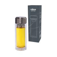 艾逸瑶选 CJ-21060 逸尚双层玻璃杯B 320ML(单位：个) 新老包装随机发货