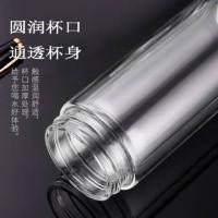 璞莉丝 PLS8043 双层玻璃杯  茗逸系列 300ml （单位：个) 颜色随机发