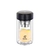 璞莉丝 PLS5108 双层玻璃杯  炫彩系列 220ml （单位：个) 颜色随机发