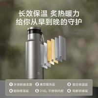 京东京造 BF24B363 保温杯运动随行316L不锈钢水杯男士轻便登山户外杯子480ml (单位：个）石墨灰