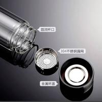 璞莉丝 PLS5137 双层玻璃杯  中铁系列 300ml （单位：个) 颜色随机发