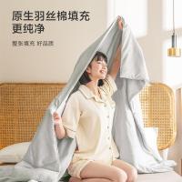 京东京造 缎彩纤维被  150cmx200cm（单位：条）晨雾灰