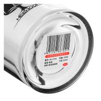 希诺 XN-6702 双层玻璃杯 345ml 不锈钢色（单位：个）