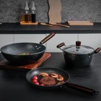 皖亭 WT-GJ-003 麦饭石三件套 炒锅32cm+汤锅22cm+煎锅26cm （单位：套）