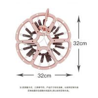 茶花（CHAHUA） 晒袜子架 晾衣架 24夹 粉色（单位：个）