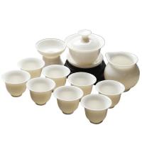 苏氏陶瓷（SUSHI CERAMICS）如脂瓷高白瓷茶具11件套 茶杯*8茶漏*1茶海*1茶壶*1（单位：套）