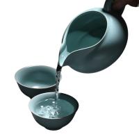 苏氏陶瓷（SUSHI CERAMICS）汝窑茶具 12件套 茶杯*8茶漏*1茶海*1盖碗*1茶壶*1（单位：套）