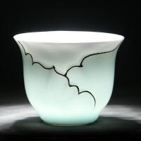 苏氏陶瓷（SUSHI CERAMICS）忆荷 陶瓷功夫茶具套装 10件套礼盒装（茶杯50ml*6个+茶漏+茶海180ml+茶承100ml+茶壶210ml）（单位：盒）