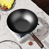 皖亭 WT-GJ-014 锻打铁锅 32cm (单位: 套)暗黑色