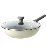 炊大皇（COOKER KING） JK02CG 健康二代无油烟炒锅 锅具 32cm 黄色（单位：个）
