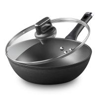 炊大皇（COOKER KING） DJ32ZT-S 典精铸铁炒锅 锅具 32cm 黑色（单位：个）