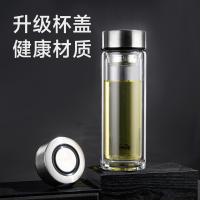 康厨亚（KANGCHUYA） KX8636-st320 加厚耐热防爆双层玻璃杯 320ml （单位：个） 本色