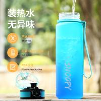 史努比（SNOOPY） SNP6082 渐变色动动水杯 500ml （单位：个）青蓝色