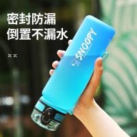 史努比（SNOOPY） SNP6082 渐变色动动水杯 500ml （单位：个）青蓝色