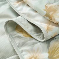 富安娜（fuanna） 逸彩关蕖 夏凉被 203*229cm 370g（单位：床）绿色 新旧款式随机发货