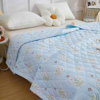 彼加曼 BGM-B2505 蓝底花植物磨绒防螨被 180*210cm (单位: 条)