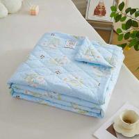 彼加曼 BGM-B2505 蓝底花植物磨绒防螨被 180*210cm (单位: 条)