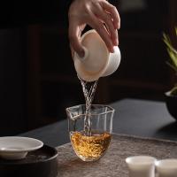 苏氏陶瓷（SUSHI CERAMICS） 中国白素烧 三才盖碗 110ml（单位：个）白色