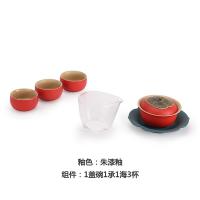 万仟堂 事事如意•盖碗 茶具套装 1盖碗1承1海3杯 6件套 红色（单位：套）