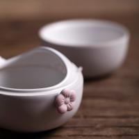 万仟堂 梅花客 茶具套装 茶壶*1+茶杯*1 150ml 粉色（单位：套）