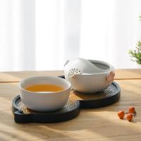 万仟堂 梅花客 茶具套装 茶壶*1+茶杯*1 150ml 粉色（单位：套）