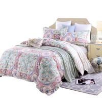 富安娜（fuanna）713102195 北欧假期床品四件套（被套203*229cm+床单230*250cm+枕套74*48cm*2个）（单位:套）