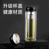 康厨亚（KANGCHUYA） KX8635-st320 双层玻璃杯 320ml 黑色（单位：个）